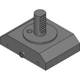 9119ABS - Machine Adapter with Straight Shank VDI, Straight Design