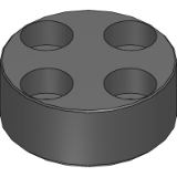 9947A1 - Mounting flange D25x4 for force transducers